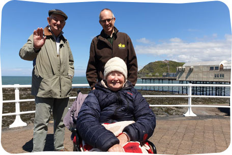 Adventure Support assisting with holiday