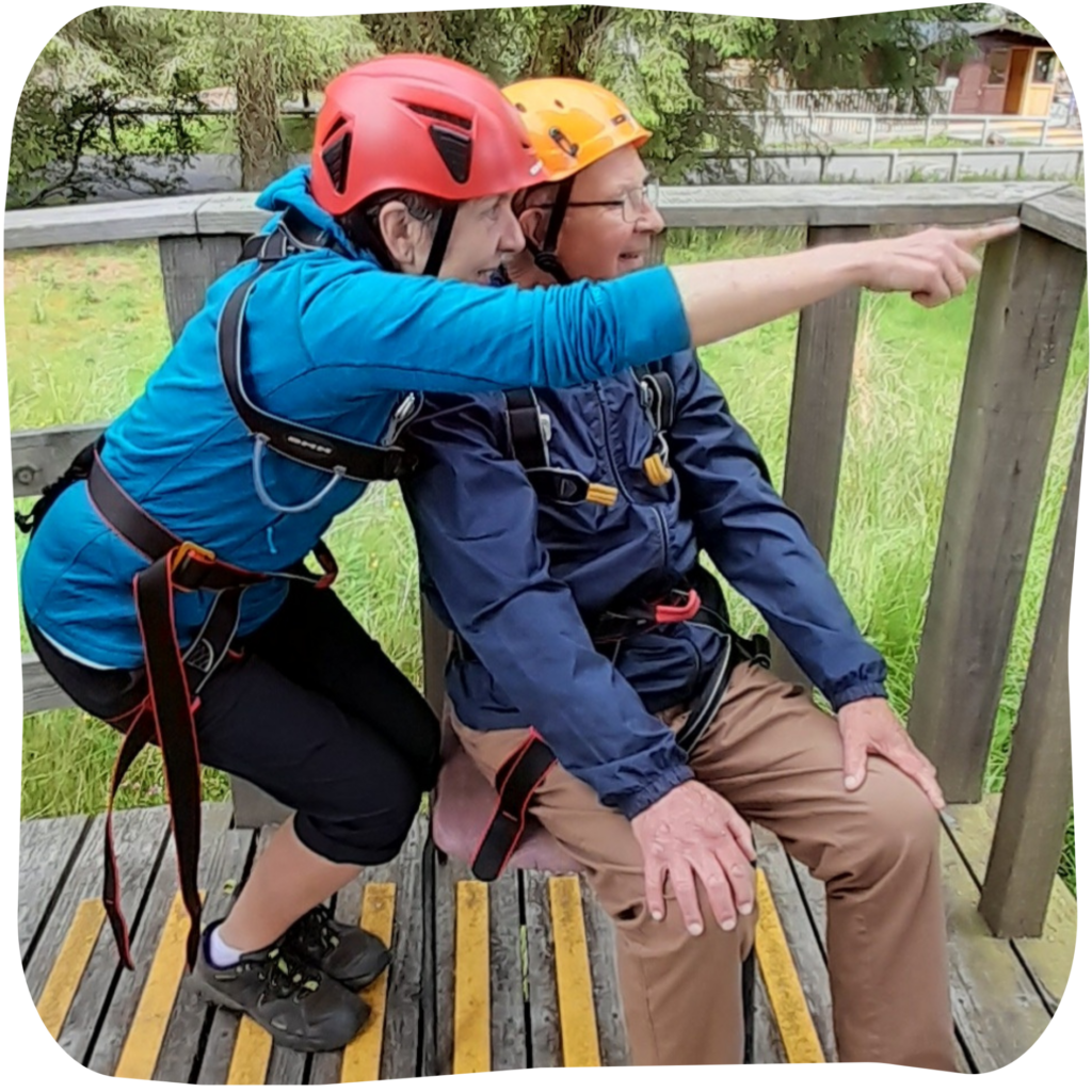Volunteers on a Dementia Adventure Holiday